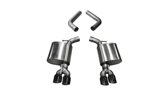 Corsa 2015-23 Dodge Challenger 6.4L/17-19 Challenger 5.7L Black Sport Axle-Back Exhaust w/3.5in Tips - Burkken Auto Parts