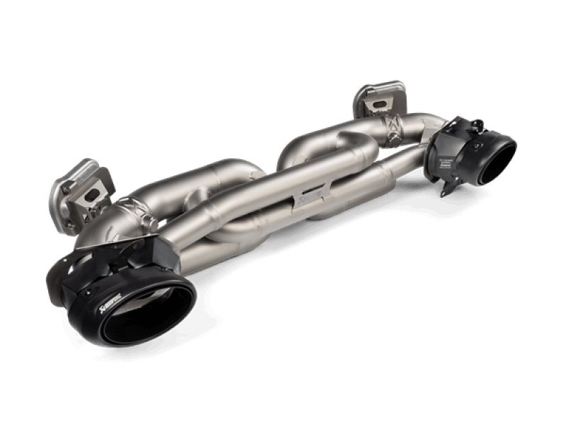 Akrapovic 20-21 Porsche 911 Turbo/Turbo S (992) Tail Pipe Set (Titanium) - Black - Burkken Auto Parts