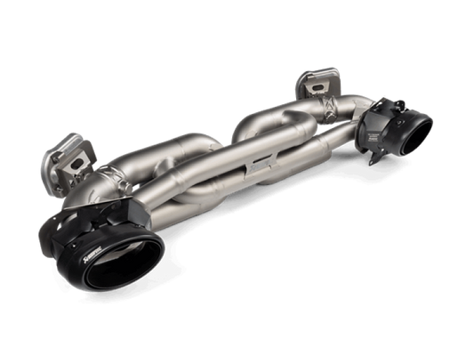 Akrapovic 20-21 Porsche 911 Turbo/Turbo S (992) Tail Pipe Set (Titanium) - Black - Burkken Auto Parts