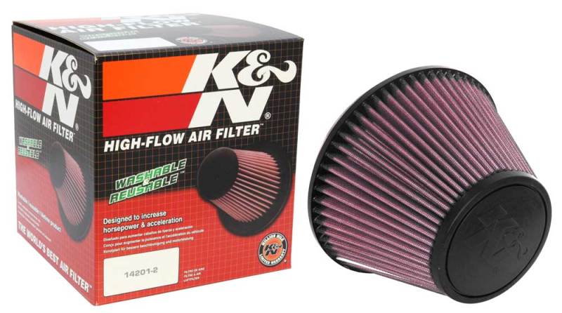 K&N Universal Clamp-On Air Filter 6in FLG / 7-1/2in B / 4-1/2in T / 5in H - Burkken Auto Parts