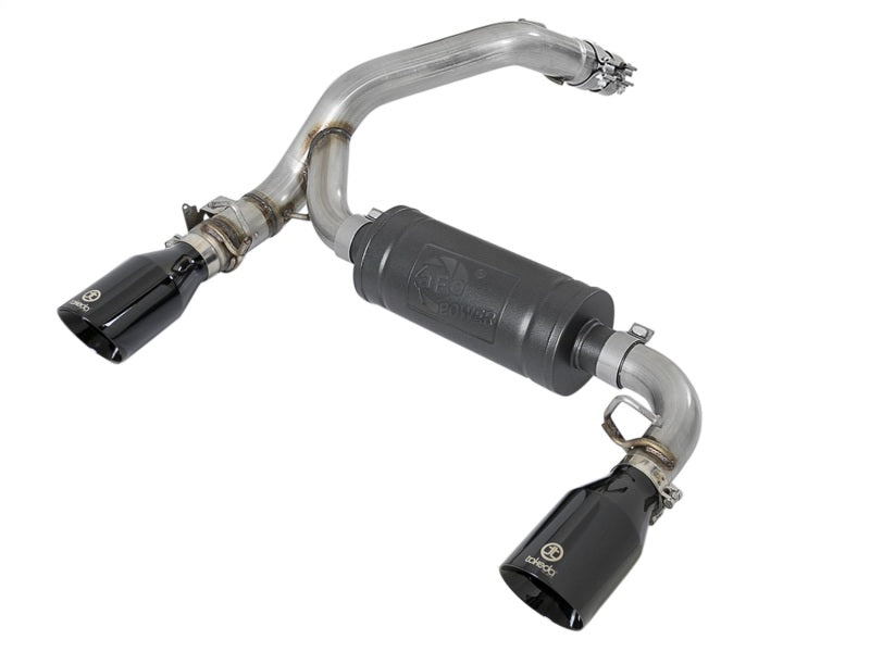 aFe Takeda 3in 304 SS Axle-Back Exhaust System w/ Black Tip 16-18 Ford Focus RS 2.3L (t) - Burkken Auto Parts