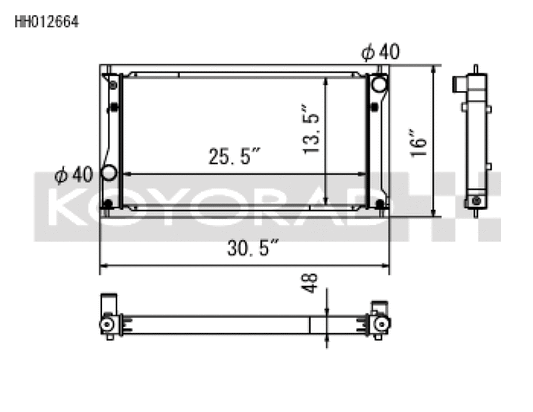 Koyo 2022+ Toyota GR86 and Subaru BRZ Competition All-Aluminum Radiator - Burkken Auto Parts