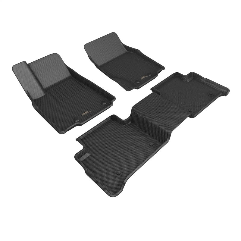 3D MAXpider 22-25 Jeep Grand Cherokee 4XE (WL) Kagu 1st 2nd Row - Set (Black) - Burkken Auto Parts