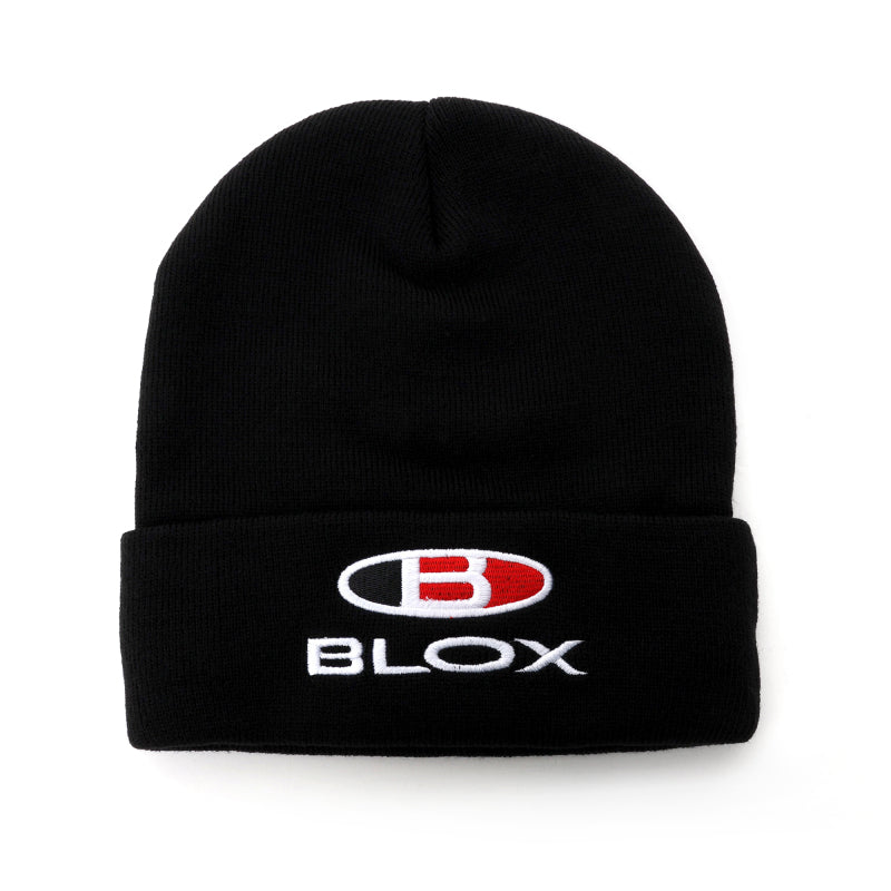BLOX Racing Classic Beanie - Black w/ Stacked Logo - Burkken Auto Parts
