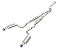 aFe POWER Takeda 16-17 Lexus IS200t L4-2.0L (t) 2.5in-3in 304 SS CB Exhaust w/ Blue Tip - Burkken Auto Parts