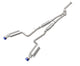 aFe POWER Takeda 16-17 Lexus IS200t L4-2.0L (t) 2.5in-3in 304 SS CB Exhaust w/ Blue Tip - Burkken Auto Parts