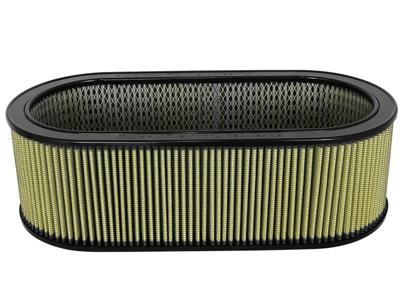 aFe MagnumFLOW Air Filters Round Racing PG7 A/F PG7 Oval Filter (18.13 x 7.25 x 6.0 w/EM) - Burkken Auto Parts