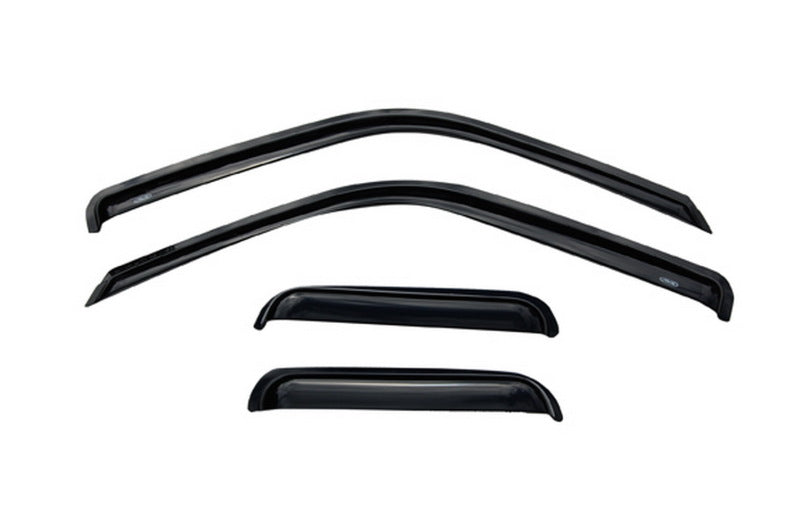 AVS 88-99 Chevy CK Ext. Cab Ventvisor Outside Mount Window Deflectors 4pc - Smoke - Burkken Auto Parts