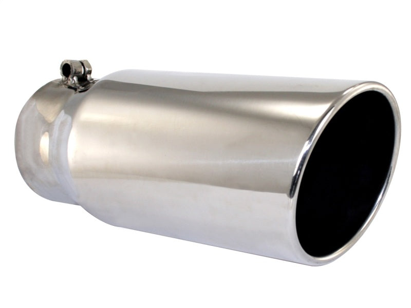 aFe MACHForce XP Exhausts Tips SS-304 EXH Tip 4x5x12L Direct Bolt-On (pol) - Burkken Auto Parts