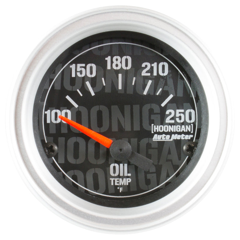 Autometer Hoonigan 52mm 100-250 Deg F Full Electronic Oil Temp Gauge - Burkken Auto Parts