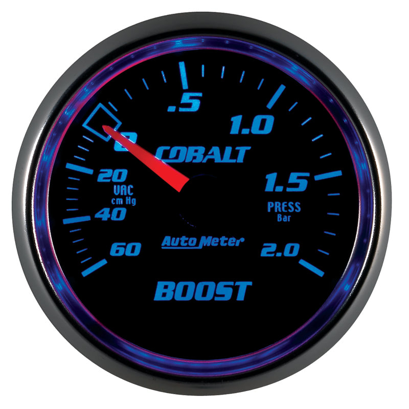 Autometer Cobalt 52mm 2 BAR Mechanical Boost Gauge - Burkken Auto Parts