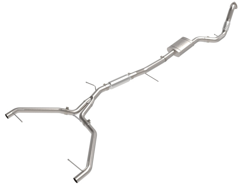 aFe 20-21 Audi A4 L4-2.0L (t) MACH Force-Xp 3in to 2-1/2in Stainless Steel Cat-Back Exhaust System - Burkken Auto Parts