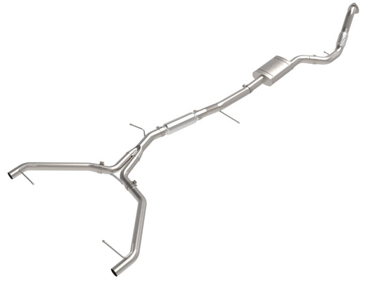 aFe 20-21 Audi A4 L4-2.0L (t) MACH Force-Xp 3in to 2-1/2in Stainless Steel Cat-Back Exhaust System - Burkken Auto Parts
