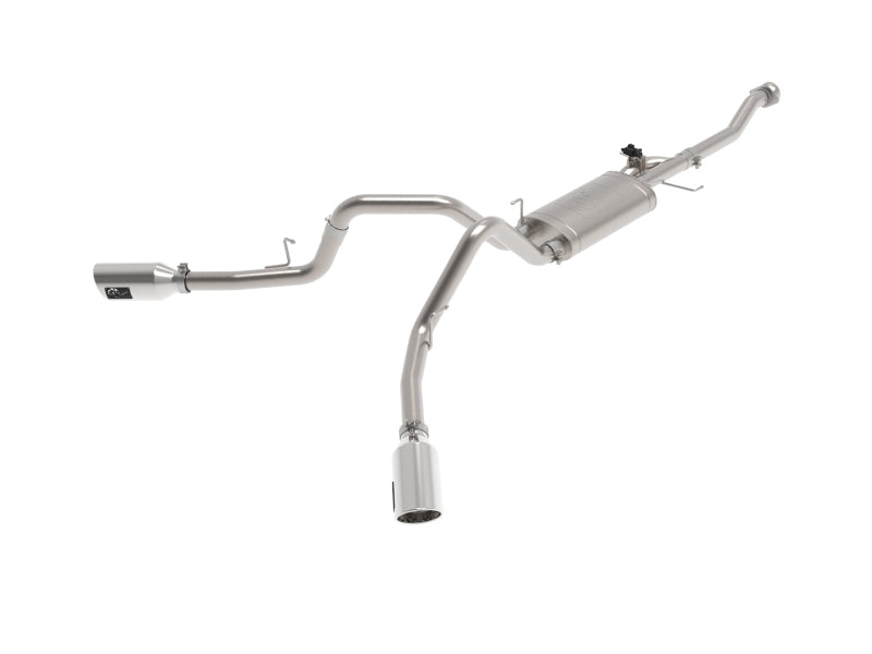 aFe Gemini XV 3in 304 SS Cat-Back Exhaust 2021 Ford F-150 V6 2.7L/3.5L (tt)/V8 5.0L w/ Polished Tips - Burkken Auto Parts