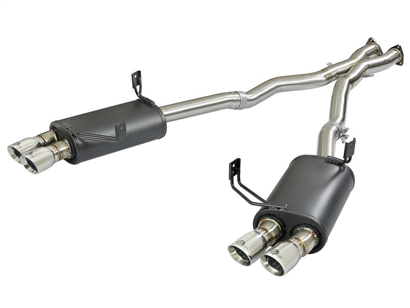 aFe MACH Force-Xp 2-1/2in 304 SS Cat-Back Exhaust w/Polished Tips 05-08 BMW Z4 M Coupe (E86) L6 3.2L - Burkken Auto Parts