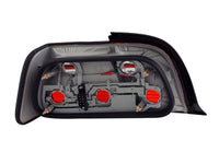 ANZO 1992-1998 BMW 3 Series E36 Coupe/Convertible Taillights Red/Smoke - Burkken Auto Parts