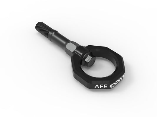 aFe Control Rear Tow Hook (Black) - Burkken Auto Parts