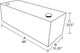 Tradesman Aluminum L-Shape Liquid Storage Tank Combo (48in. / 80 Gallon Capacity) - Brite - Burkken Auto Parts