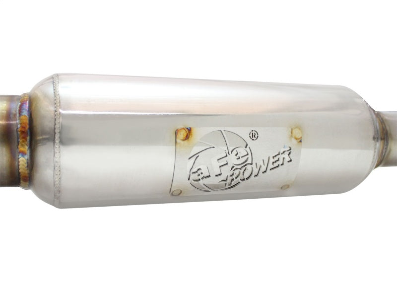 aFe 11-16 Scion TC L4-2.5L 304SS 2-1/4in to 2-1/2in Axle-Back Takeda Exhaust w/ Polished Tip - Burkken Auto Parts