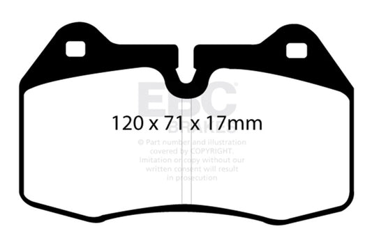 EBC 94-99 BMW M5 3.8 (E34) Yellowstuff Front Brake Pads