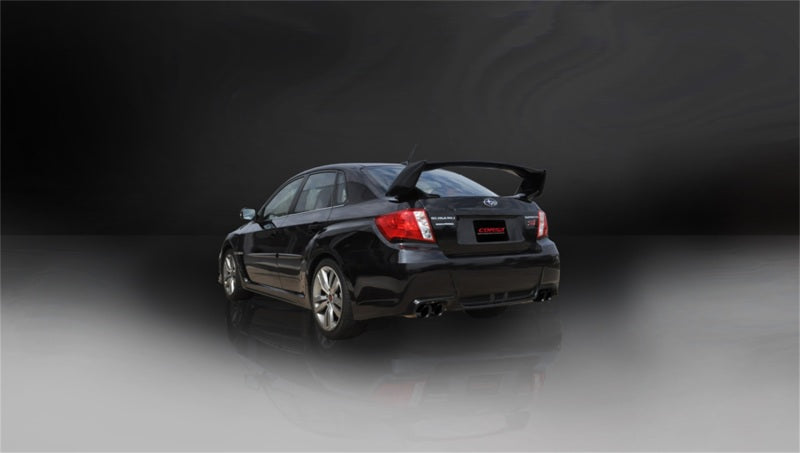 Corsa 2011-2014 Subaru Impreza Sedan STI 2.5L Turbo Manual Black Sport Cat-Back Exhaust - Burkken Auto Parts