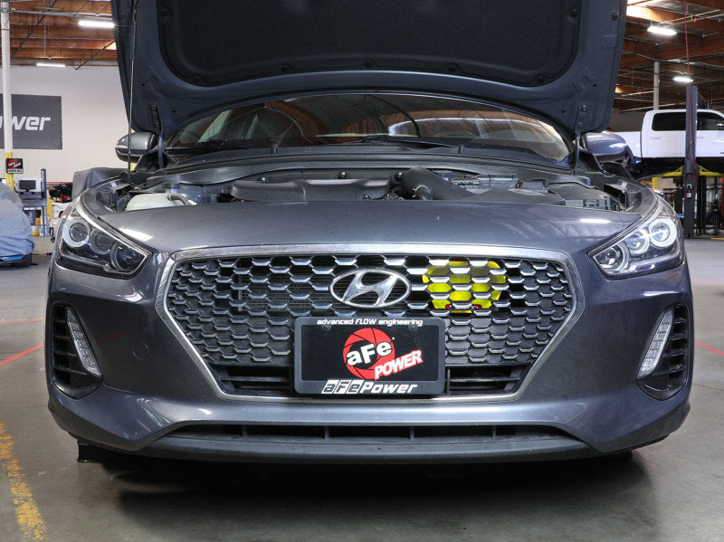 aFe 18-20 Hyundai Elantra GT L4-1.6L (t) Takeda Momentum Dynamic Air Scoop - Neon Green - Burkken Auto Parts