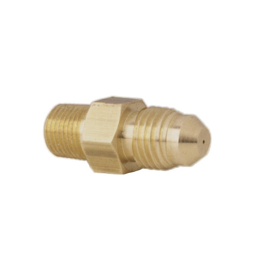 Autometer Fitting Restrictor Adapter -4AN Male to 1/8in NPT Male Steel for Fuel & Nitrous - Burkken Auto Parts