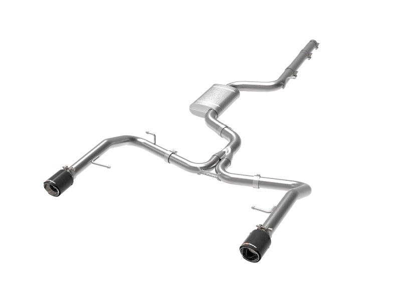 afe 19-21 VW Jetta GLI (MKVII) L4-2.0L (t) MACH Force-Xp 304 SS Cat-Back Exhaust System Carbon Tips - Burkken Auto Parts