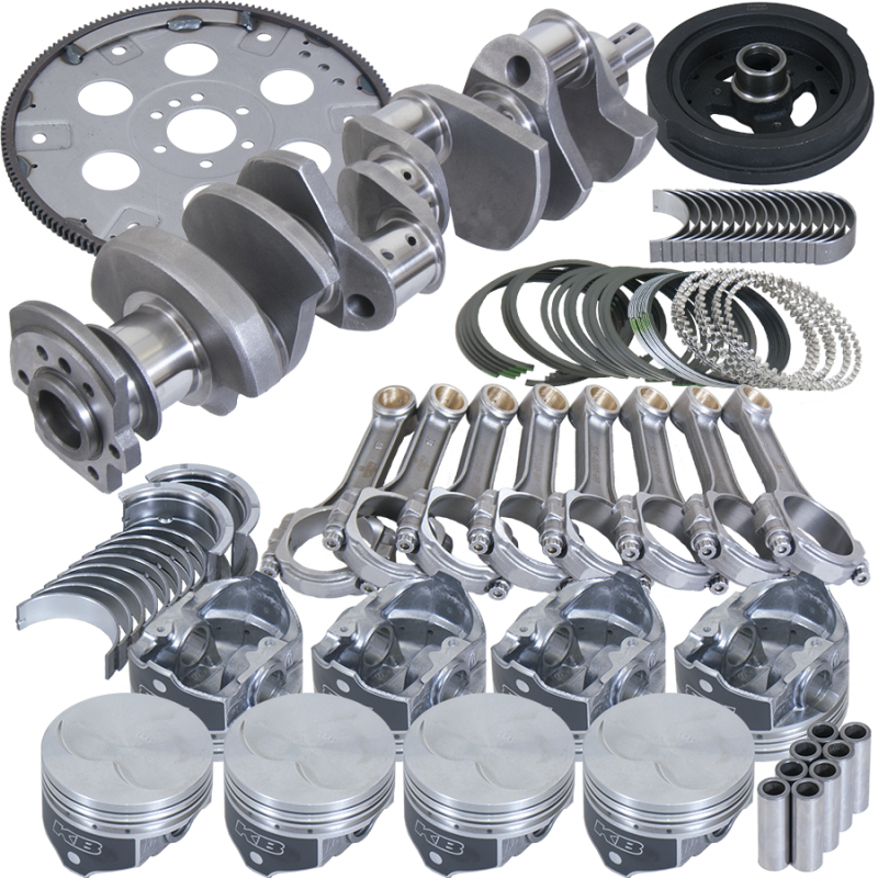 Eagle Chevy 400 3.750in Crank 5.700in I-Beam Rods -7cc Flat Top 4.165in Pistons Balanced Assembly - Burkken Auto Parts