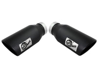 aFe Diesel Exhaust Tip Bolt On Black 4in Inlex x 6in Outlet x 15in - Burkken Auto Parts