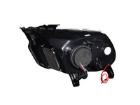 ANZO 2010-2014 Ford Mustang Projector Headlights w/ Halo Black (CCFL) - Burkken Auto Parts