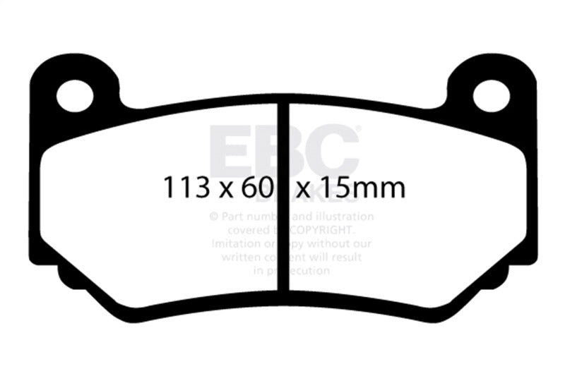 EBC 08-11 Lotus Exige 1.8 Supercharged (240) Greenstuff Front Brake Pads - Burkken Auto Parts