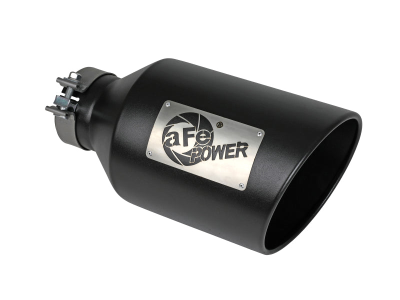 aFe Power MACH Force-Xp 409 Stainless Steel Clamp-on Exhaust Tip Black - Burkken Auto Parts