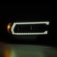 AlphaRex 19-21 Ram 2500 PRO-Series Projector Headlights Plank Style Alpha Black w/Activation Light - Burkken Auto Parts