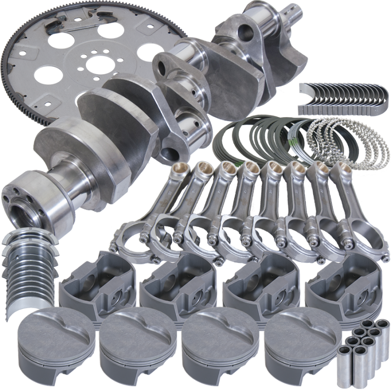 Eagle Chevy LT1350 1Pc 3.750in Crank 6.000in I-Beam 4.030in Pistons 168 Tooth FP Balanced Assembly - Burkken Auto Parts