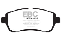 EBC 10+ Ford Fiesta 1.6 (FOR NON-ST/NON-TURBO) Greenstuff Front Brake Pads - Burkken Auto Parts