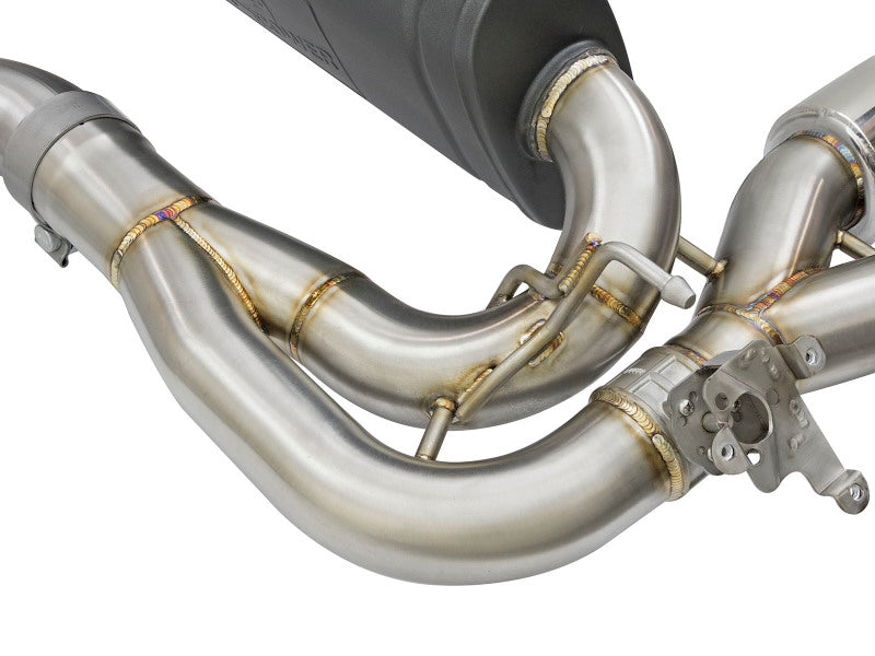 aFe 16-18 BMW M2 L6-3.0L MACH Force-Xp 3in to 2.5in 304 SS Cat-Back Exhaust System-Quad Polish Tips - Burkken Auto Parts