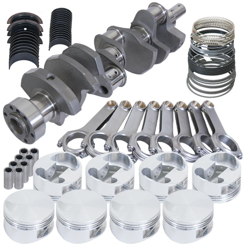 Eagle Chevy 454 1Pc 4.000in Crank 6.385in H-Beam -3cc Flat Top 4.280in Pistons Rotating Assembly - Burkken Auto Parts