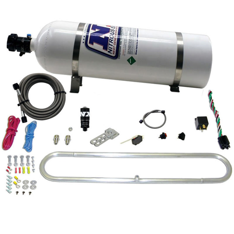 Nitrous Express N-Tercooler System w/15lb Bottle (Remote Mount Solenoid) - Burkken Auto Parts