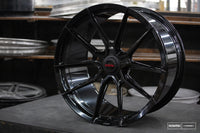 Vossen x Novitec NF10 22x11.5in - 5x114.3 BP - ET29 - Gloss Black Ferrari 296 Rear Wheel