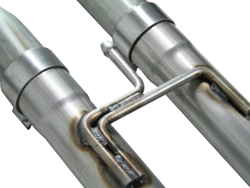 aFe MACHForce XP Exhaust Cat-Back 2.5/3in SS-409 w/ Black Tip 04-12 Nissan Titan V8 5.6L - Burkken Auto Parts