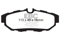 EBC 10-14 Ford Mustang 3.7 Redstuff Rear Brake Pads - Burkken Auto Parts