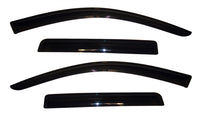 AVS 11-18 Mitsubishi Outlander (Excl. Sport) Ventvisor Outside Mount Window Deflectors 4pc - Smoke - Burkken Auto Parts