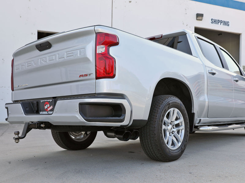 aFe Rebel XD Series 3in 304SS DPF-Back 20-21 GM Trucks L6-3.0L (td) LM2 - Dual Black Tip - Burkken Auto Parts