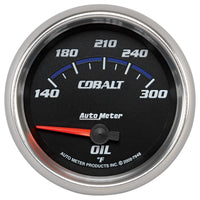Autometer Cobalt 66.7mm 140-300 Degree F Electric Oil Temperature Gauge - Burkken Auto Parts