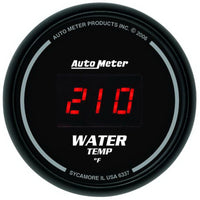 Autometer Black 0-300 F Digital Water Temp Gauge - Burkken Auto Parts
