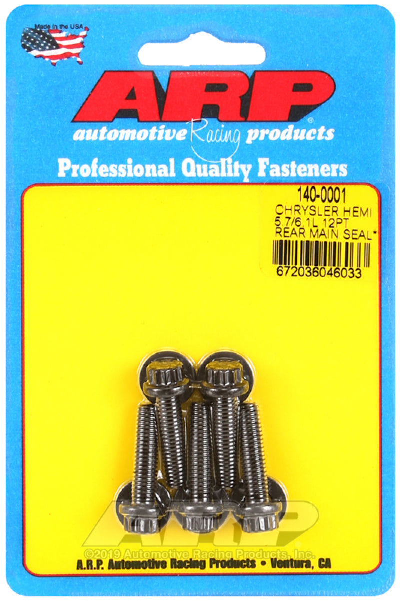ARP Chrysler Hemi 5.7/6.1L 12pt Rear Main Seal Plate Bolt Kit - Burkken Auto Parts