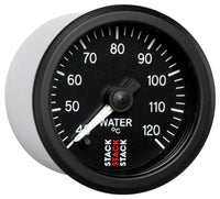 Autometer Stack 52mm 40-120 Deg C 1/8in NPTF Male Pro Stepper Motor Water Temp Gauge - Black - Burkken Auto Parts