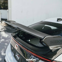 Seibon 23-24 Honda Civic Type R MB-Style Carbon Fiber Rear Spoiler - Burkken Auto Parts