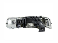 ANZO 1999-2002 Chevrolet Silverado 1500 Crystal Headlights Chrome - Burkken Auto Parts
